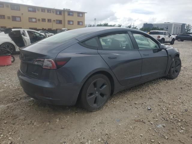 5YJ3E1EB8NF183994 - 2022 TESLA MODEL 3 蓝色 照片 3