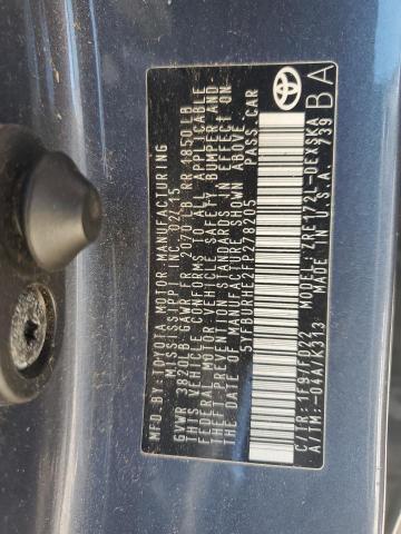 5YFBURHE2FP278205 - 2015 TOYOTA COROLLA L CHARCOAL photo 12