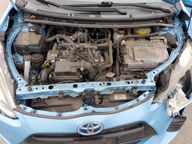 JTDKDTB37G1118024 - 2016 TOYOTA PRIUS C BLUE photo 11