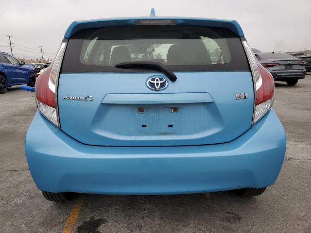 JTDKDTB37G1118024 - 2016 TOYOTA PRIUS C BLUE photo 6