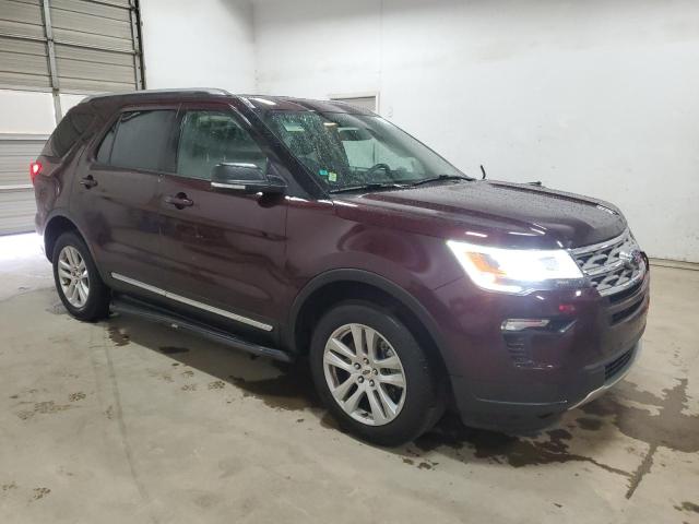 1FM5K8D82KGB37672 - 2019 FORD EXPLORER XLT MAROON photo 4
