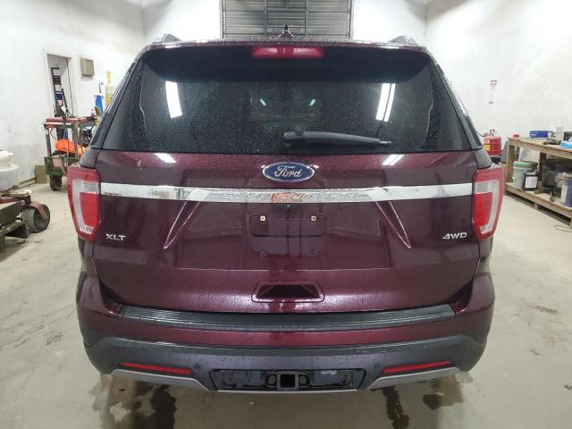 1FM5K8D82KGB37672 - 2019 FORD EXPLORER XLT MAROON photo 6