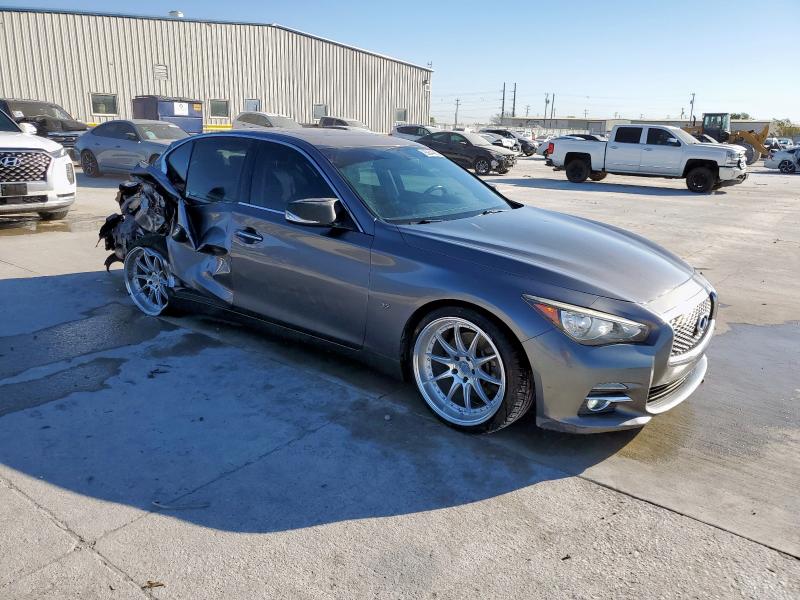 JN1BV7AP2FM339197 - 2015 INFINITI Q50 BASE SILVER photo 4