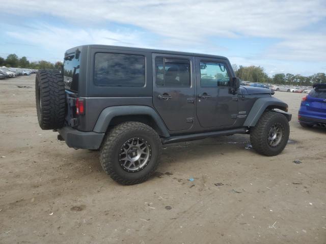 1C4BJWDG7HL664385 - 2017 JEEP WRANGLER UNLIMITED SPORT GRAY photo 3