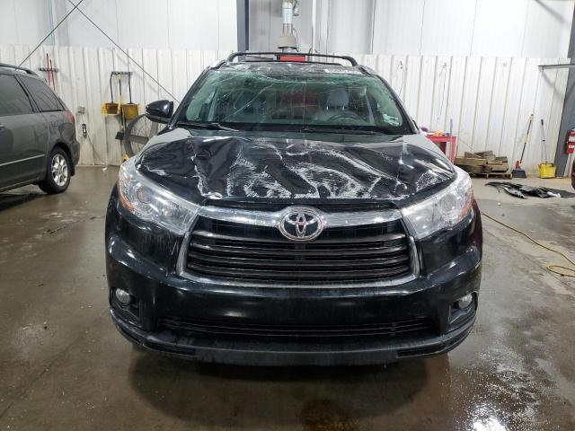 5TDJKRFH4GS279590 - 2016 TOYOTA HIGHLANDER XLE შავი ფოტო 5
