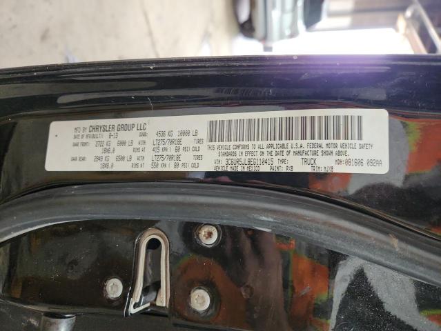 3C6UR5JL8EG110415 - 2014 RAM 2500 SLT 黑色 照片 12