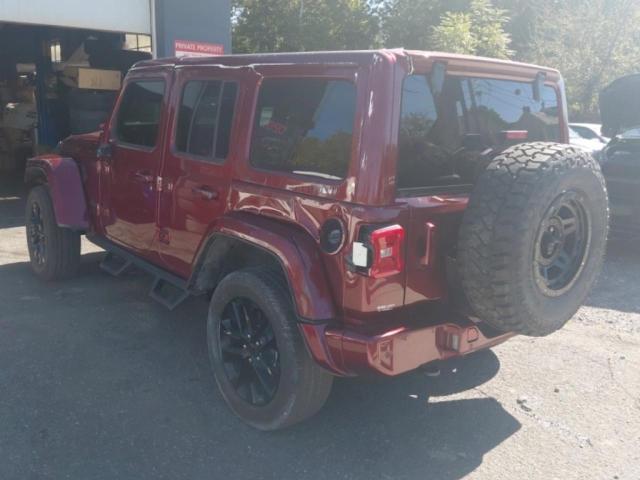 1C4HJXEN5MW609102 - 2021 JEEP WRANGLER U SAHARA BURGUNDY photo 3