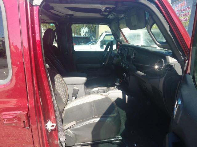 1C4HJXEN5MW609102 - 2021 JEEP WRANGLER U SAHARA BURGUNDY photo 5