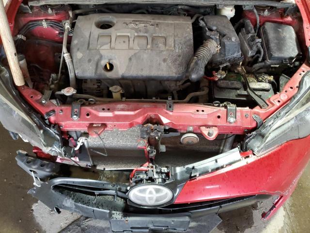 2T1BURHE9HC888086 - 2017 TOYOTA COROLLA L RED photo 11