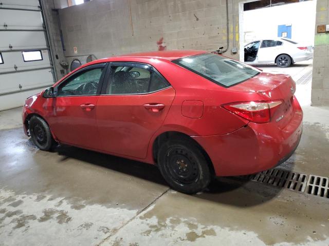 2T1BURHE9HC888086 - 2017 TOYOTA COROLLA L RED photo 2
