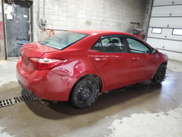 2T1BURHE9HC888086 - 2017 TOYOTA COROLLA L RED photo 3