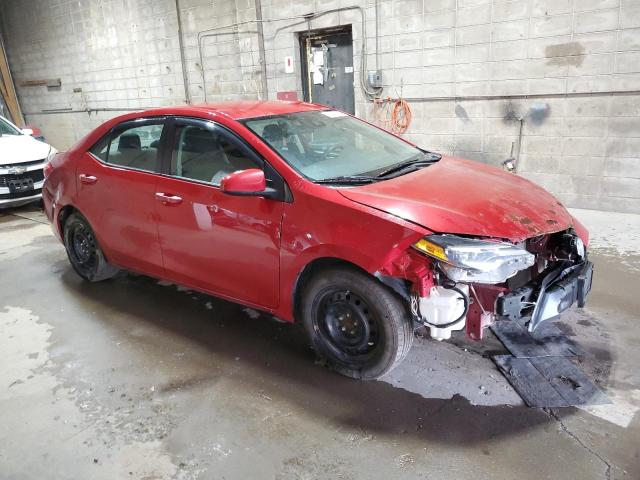 2T1BURHE9HC888086 - 2017 TOYOTA COROLLA L RED photo 4