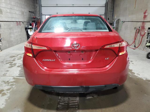 2T1BURHE9HC888086 - 2017 TOYOTA COROLLA L RED photo 6