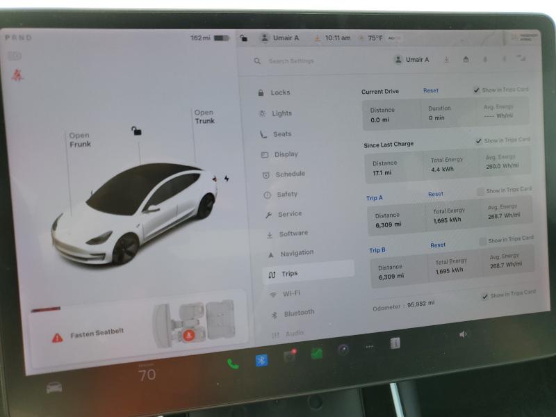 5YJ3E1EA0JF062393 - 2018 TESLA MODEL 3 Blanco foto 9
