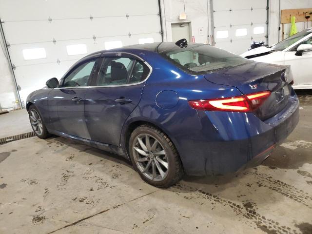 ZARFAEDN3H7555592 - 2017 ALFA ROMEO GIULIA Q4 BLUE photo 2