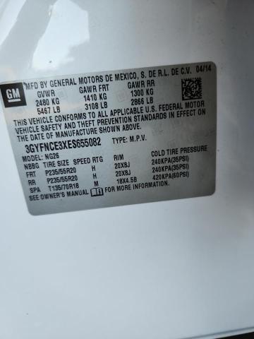 3GYFNCE3XES655082 - 2014 CADILLAC SRX PERFORMANCE COLLECTION WHITE photo 13