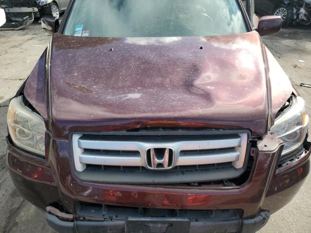 5FNYF28527B047569 - 2007 HONDA PILOT EXL BURGUNDY photo 12