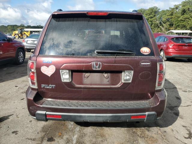 5FNYF28527B047569 - 2007 HONDA PILOT EXL BURGUNDY photo 6