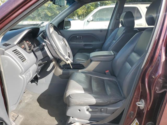 5FNYF28527B047569 - 2007 HONDA PILOT EXL BURGUNDY photo 7