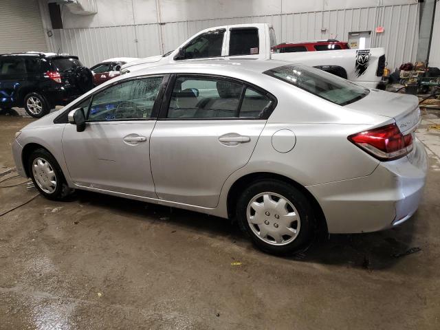 19XFB2F50EE221227 - 2014 HONDA CIVIC LX ვერცხლისფერი ფოტო 2