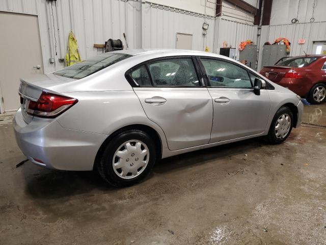 19XFB2F50EE221227 - 2014 HONDA CIVIC LX ვერცხლისფერი ფოტო 3