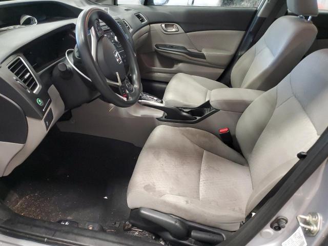 19XFB2F50EE221227 - 2014 HONDA CIVIC LX ვერცხლისფერი ფოტო 7