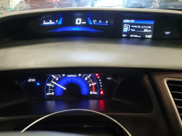 19XFB2F50EE221227 - 2014 HONDA CIVIC LX ვერცხლისფერი ფოტო 9