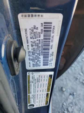 1NXBR30E48Z015418 - 2008 TOYOTA COROLLA CE BLUE photo 12