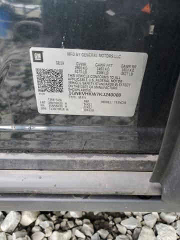 1GNEVHKW7KJ240089 - 2019 CHEVROLET TRAVERSE LT 石墨色 照片 13