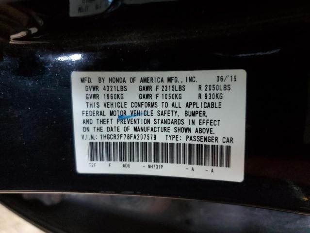 1HGCR2F78FA207579 - 2015 HONDA ACCORD EX BLACK photo 13