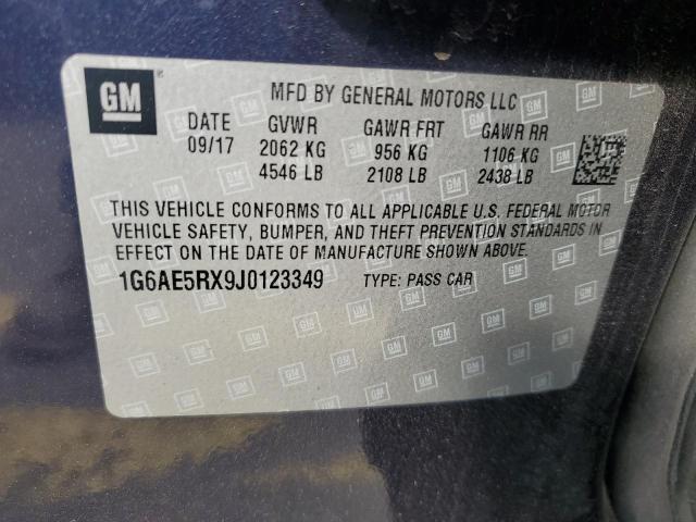 1G6AE5RX9J0123349 - 2018 CADILLAC ATS ლურჯი ფოტო 12