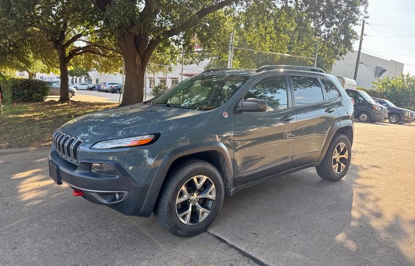 1C4PJMBS3FW528252 - 2015 JEEP CHEROKEE TRAILHAWK GRAY photo 2