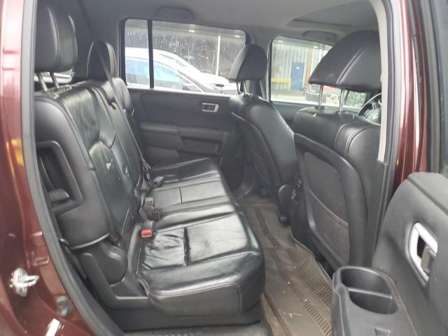 5FNYF3H52DB019921 - 2013 HONDA PILOT EXL MAROON photo 10