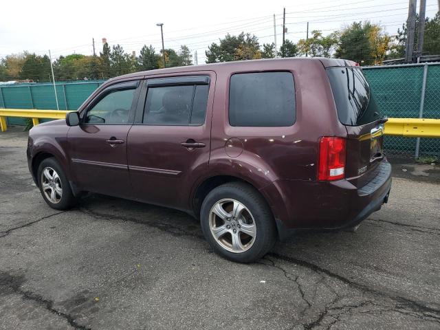 5FNYF3H52DB019921 - 2013 HONDA PILOT EXL MAROON photo 2