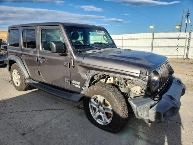 1C4HJXDG3JW222918 - 2018 JEEP WRANGLER U SPORT ნაცრისფერი ფოტო 4