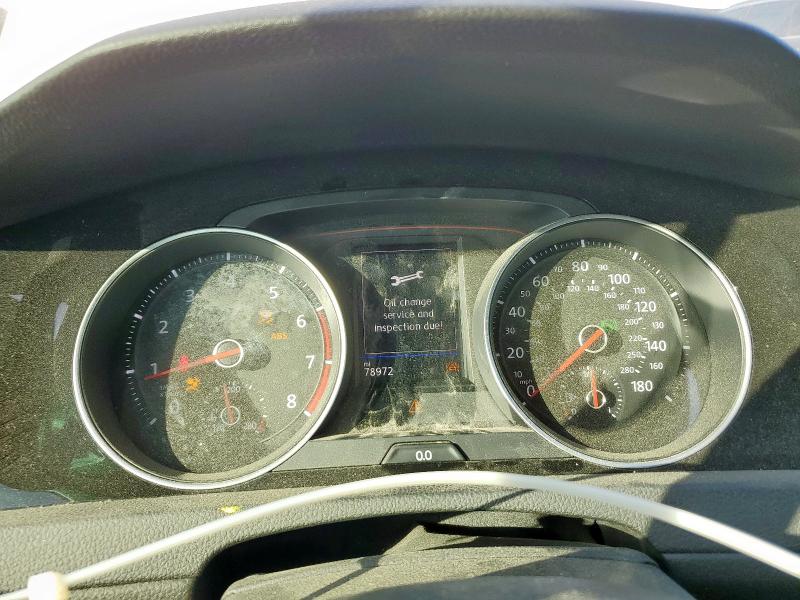 3VW6T7AU8MM005295 - 2021 VOLKSWAGEN GTI S GRAY photo 9