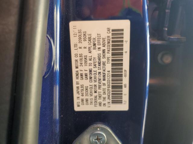 JH4CU2F68CC012214 - 2012 ACURA TSX TECH Mavi foto 13