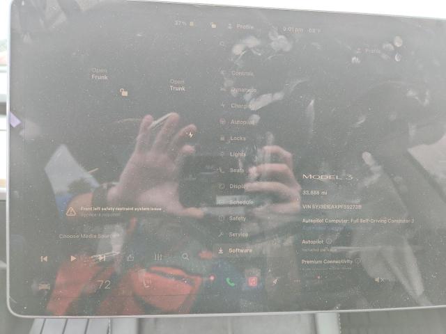 5YJ3E1EAXPF592735 - 2023 TESLA MODEL 3 BLACK photo 9