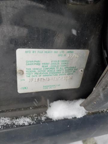 JF1SG65643H751182 - 2003 SUBARU FORESTER 2.5XS შავი ფოტო 12