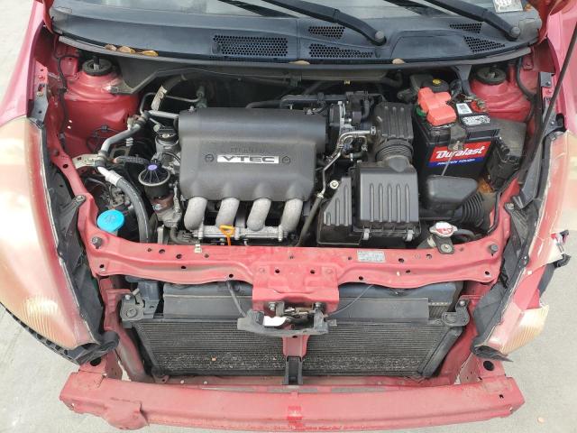JHMGD38698S064940 - 2008 HONDA FIT SPORT RED photo 11