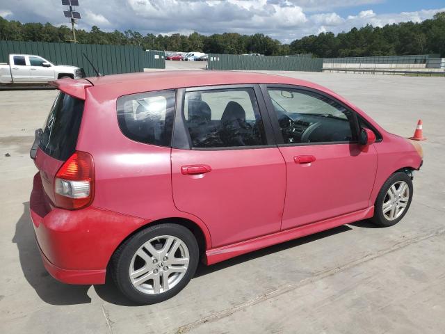 JHMGD38698S064940 - 2008 HONDA FIT SPORT RED photo 3