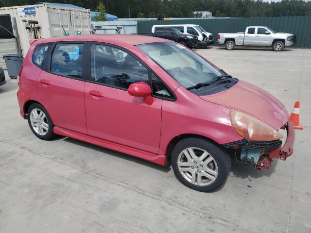 JHMGD38698S064940 - 2008 HONDA FIT SPORT RED photo 4