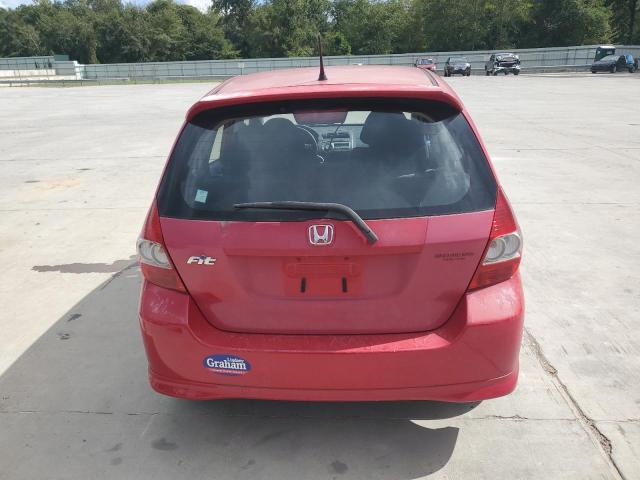JHMGD38698S064940 - 2008 HONDA FIT SPORT RED photo 6