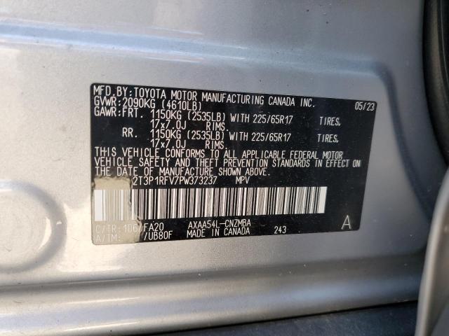 2T3P1RFV7PW373237 - 2023 TOYT RAV4 XLE Gümüş foto 13