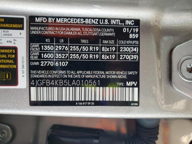4JGFB4KB5LA010561 - 2020 MERCEDES-BENZ GLE 350 4MATIC SILVER photo 13