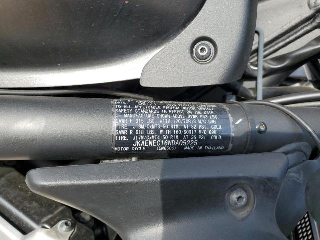 JKAENEC16NDA05225 - 2022 KAWASAKI EN650 C 黑色 照片 9