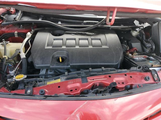 5YFBU4EE4DP173511 - 2013 TOYOTA COROLLA BASE Червоний фото 11