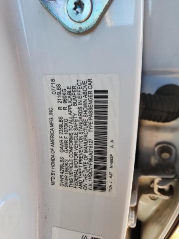1HGCV1F56JA215127 - 2018 HONDA ACCORD EXL WHITE photo 12