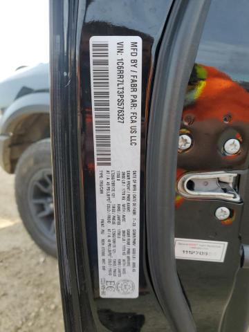 1C6RR7LT3PS576327 - 2023 RAM 1500 CLASS SLT Czarny zdjęcie 12