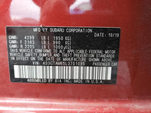4S3GTAM65L3701095 - 2020 SUBARU IMPREZA SPORT Qırmızı foto 13